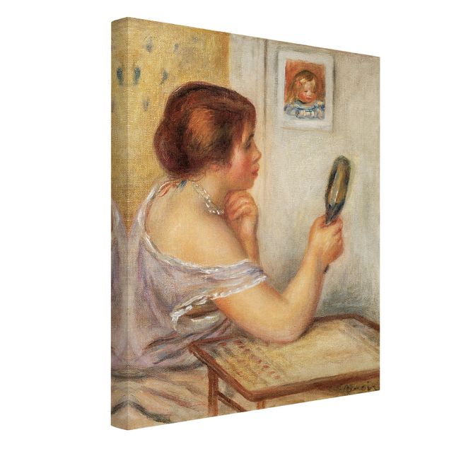 Kunstdruck Leinwand Auguste Renoir - Gabrielle mit Spiegel