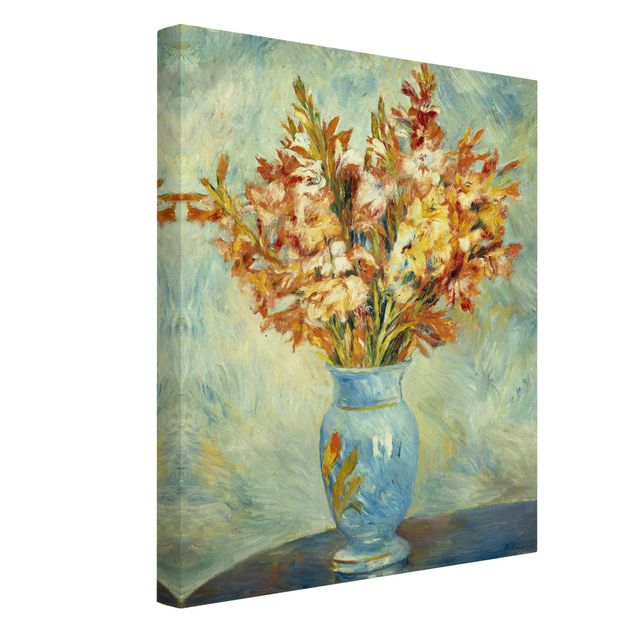 Leinwand Blumen Auguste Renoir - Gladiolen in Vase