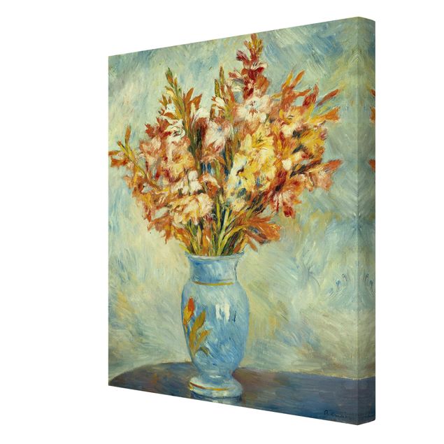 Wandbilder Blumen Auguste Renoir - Gladiolen in Vase