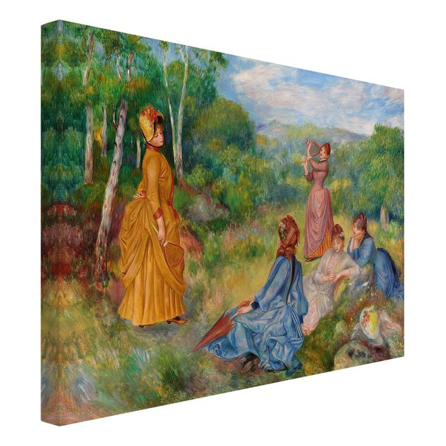 Wandbilder Bäume Auguste Renoir - Federballspiel