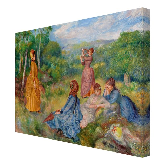 Leinwand Kunst Auguste Renoir - Federballspiel