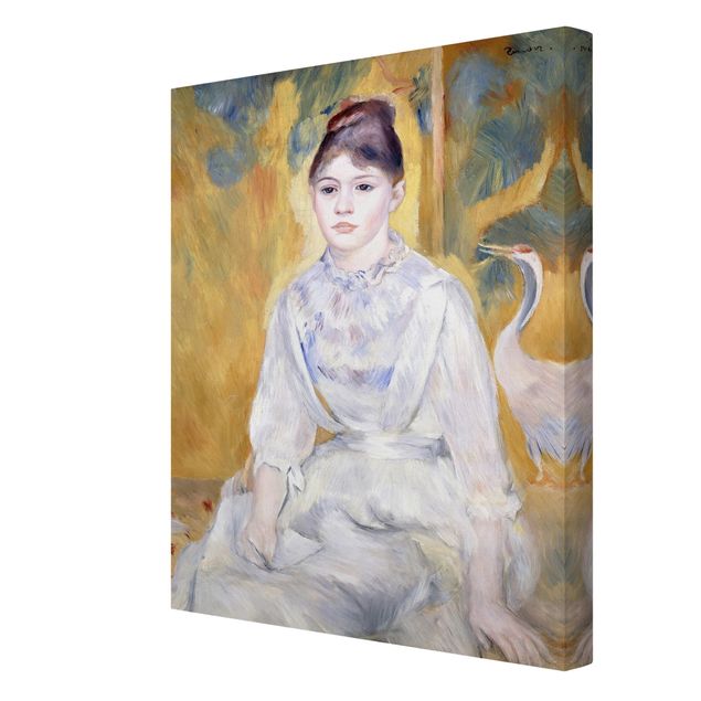Wandbilder Portrait Auguste Renoir - Junges Mädchen mit Orange