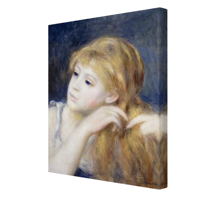 Wandbilder Portrait Auguste Renoir - Kopf eines Mädchens