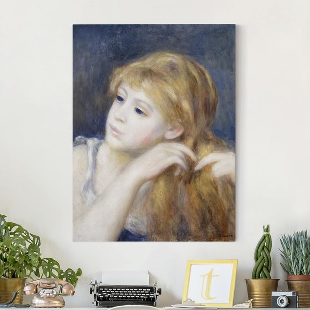 Wanddeko Küche Auguste Renoir - Kopf eines Mädchens