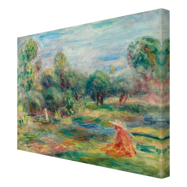 Kunstdruck Leinwand Auguste Renoir - Landschaft bei Cagnes