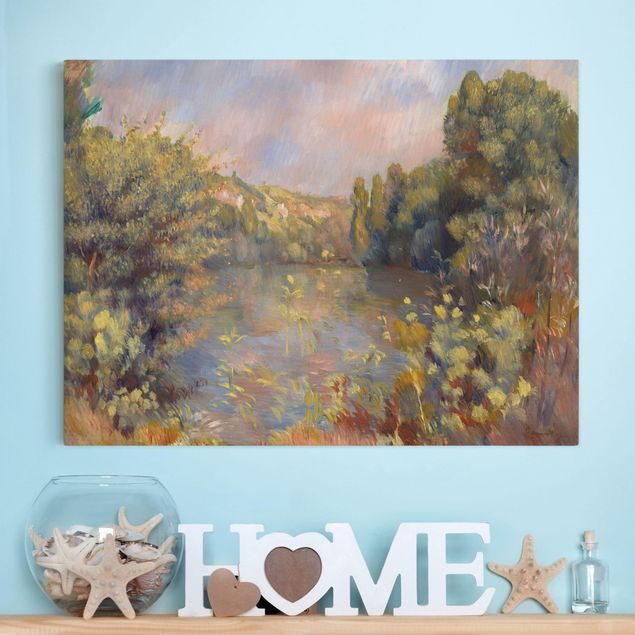 Wanddeko Küche Auguste Renoir - Landschaft mit See