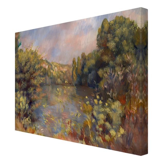 Kunstdruck Leinwand Auguste Renoir - Landschaft mit See