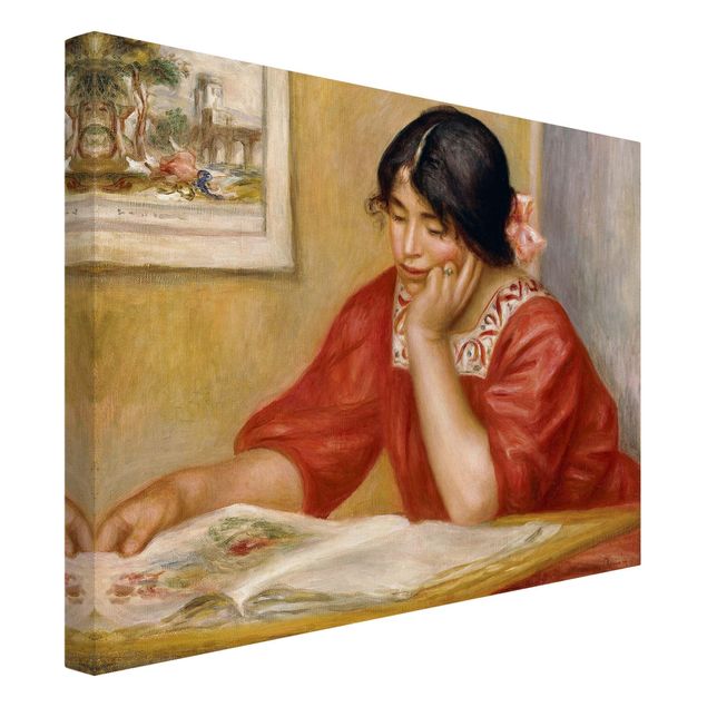Leinwand Kunst Auguste Renoir - Leontine beim Lesen
