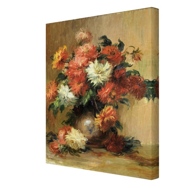 Wandbilder Blumen Auguste Renoir - Stillleben mit Dahlien
