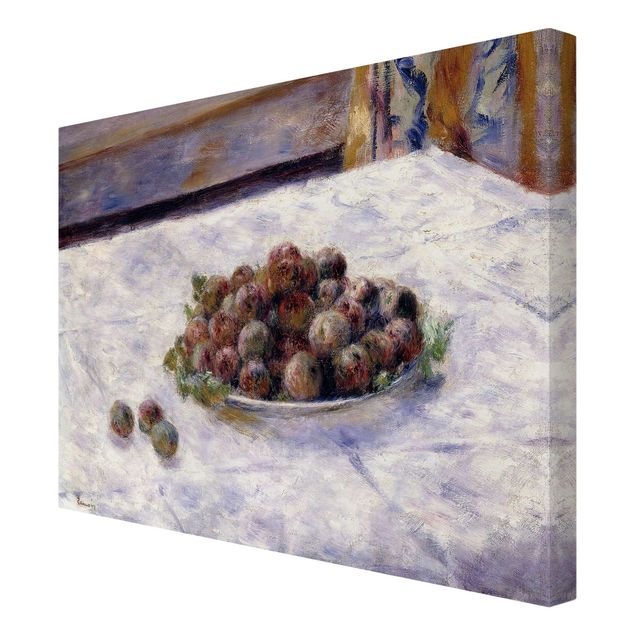 Wandbilder Stillleben Auguste Renoir - Teller mit Pflaumen