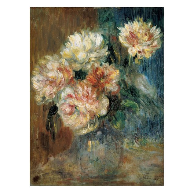 Blumenbilder auf Leinwand Auguste Renoir - Vase Pfingstrosen