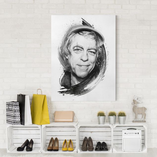 Wandbilder Portrait Artists 4 Viva con Agua - Bob Geldof - Strassenkoeter - Viva con Agua