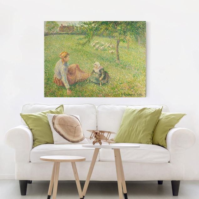 Impressionismus Bilder kaufen Camille Pissarro - Gänsehirtin