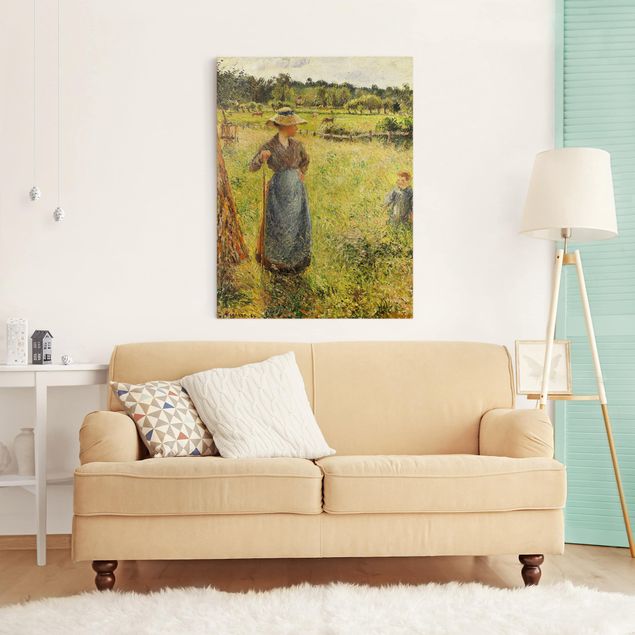 Kunststil Romantik Camille Pissarro - Die Heumacherin