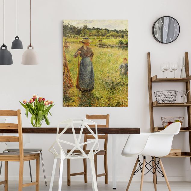 Impressionismus Bilder kaufen Camille Pissarro - Die Heumacherin