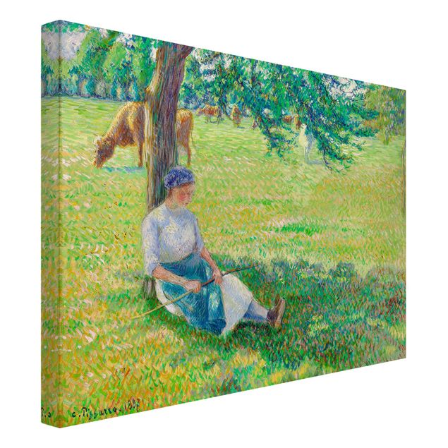 Kunststil Pointillismus Camille Pissarro - Kuhhirtin