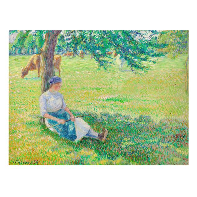 Kunststil Post Impressionismus Camille Pissarro - Kuhhirtin