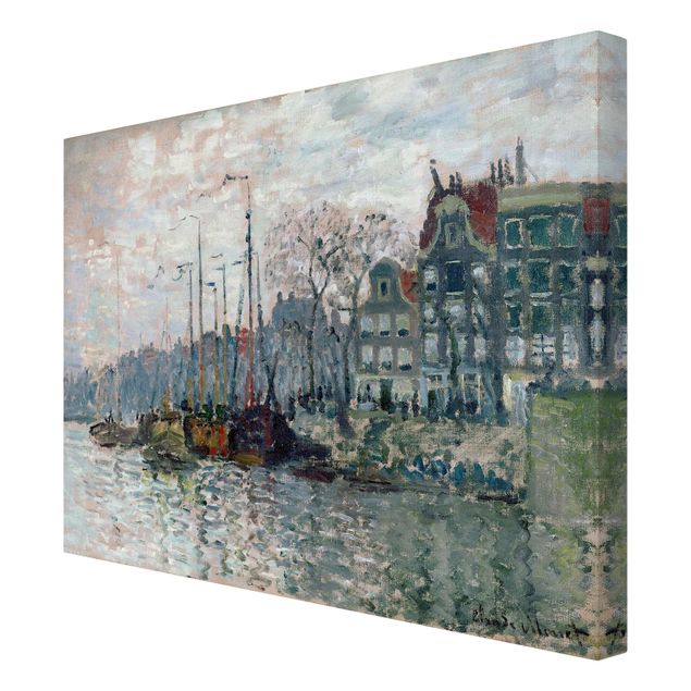 Leinwand Kunst Claude Monet - Kromme Waal Amsterdam