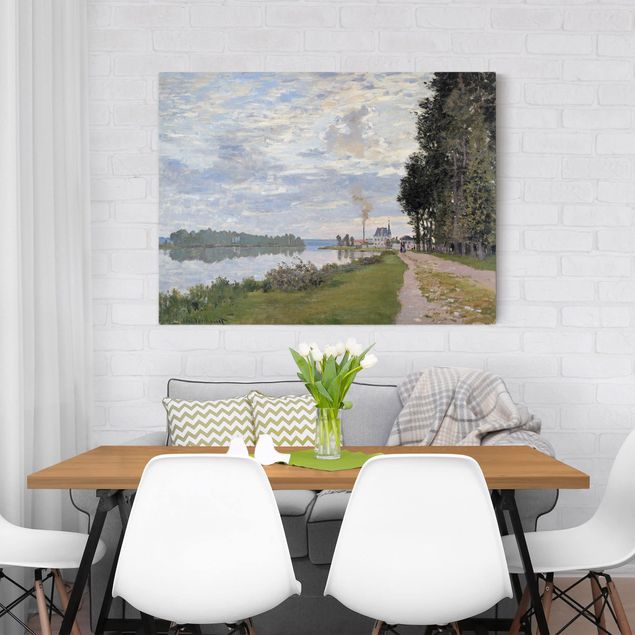 Impressionismus Bilder kaufen Claude Monet - Ufer Argenteuil