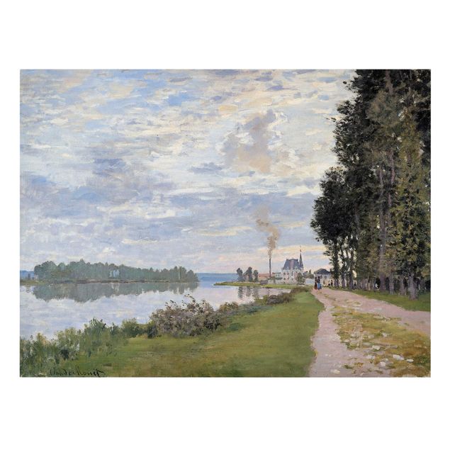 Leinwand Kunst Claude Monet - Ufer Argenteuil