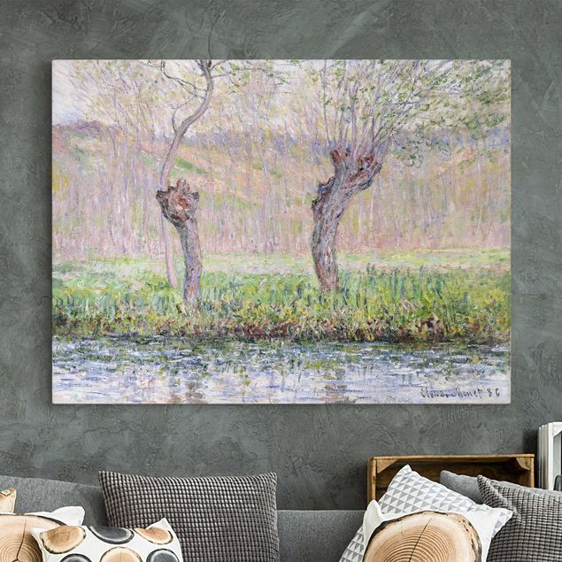 Küche Dekoration Claude Monet - Weidenbäume Frühling