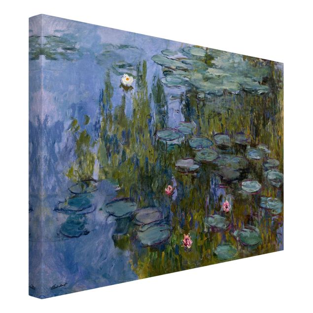 Leinwandbild Katze Claude Monet - Seerosen (Nympheas)
