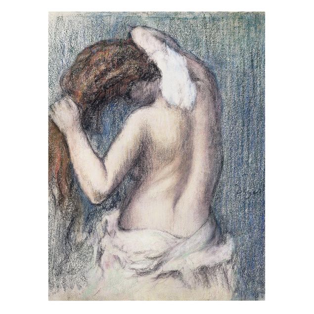 Kunstdruck Leinwand Edgar Degas - Abtrocknen