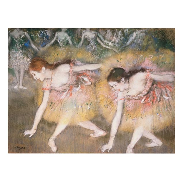 Kunstdruck Leinwand Edgar Degas - Verbeugende Ballerinen