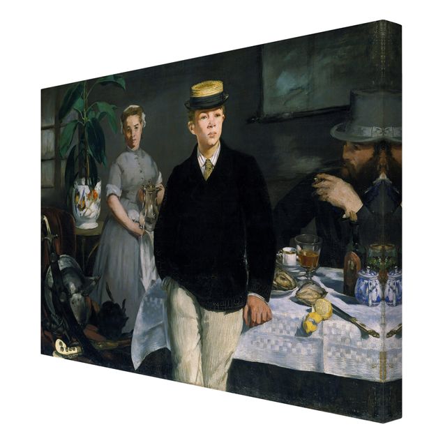 Wandbilder Kunstdrucke Edouard Manet - Frühstück im Atelier