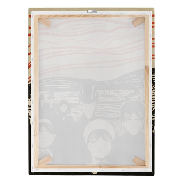 Wandbilder Portrait Edvard Munch - Angstgefühl