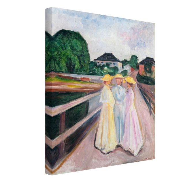 Post Impressionismus Bilder Edvard Munch - Drei Mädchen