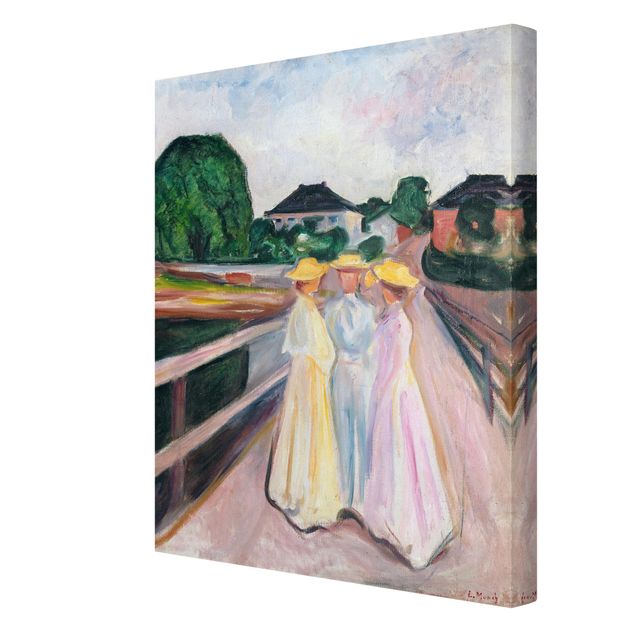 Kunstdrucke auf Leinwand Edvard Munch - Drei Mädchen