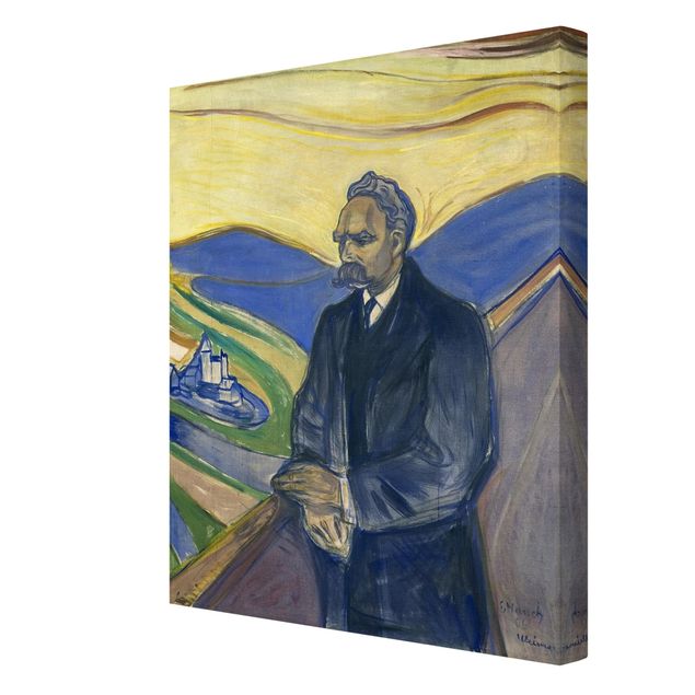 Wandbilder Kunstdrucke Edvard Munch - Porträt Nietzsche