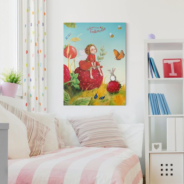 Wandbilder Modern Erdbeerinchen Erdbeerfee - Zauberhaft