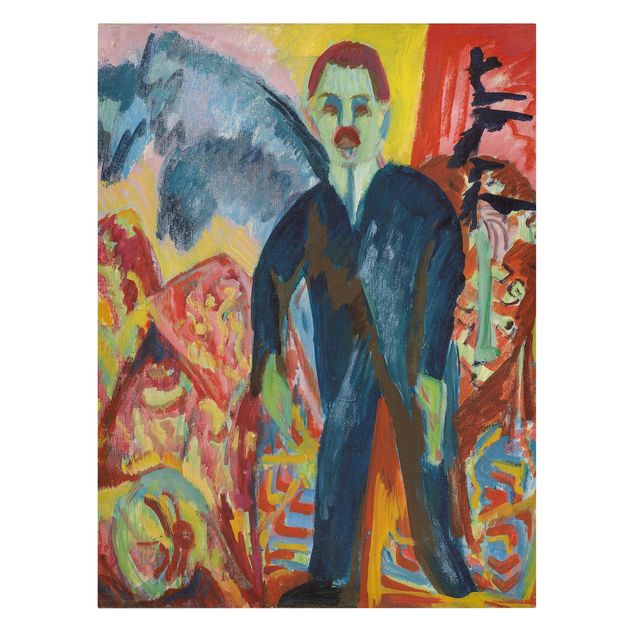 Leinwandbild abstrkt Ernst Ludwig Kirchner - Der Krankenwärter