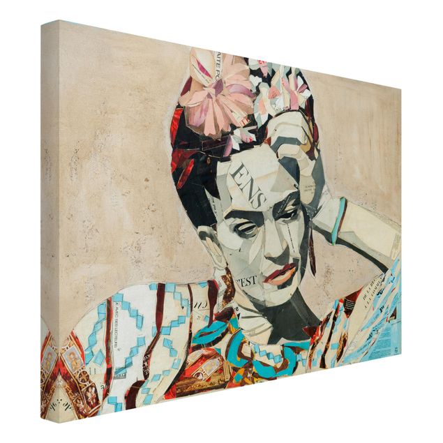 Wandbilder Portrait Frida Kahlo - Collage No.1