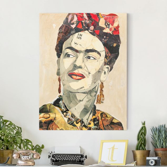 Leinwand Kunst Frida Kahlo - Collage No.2
