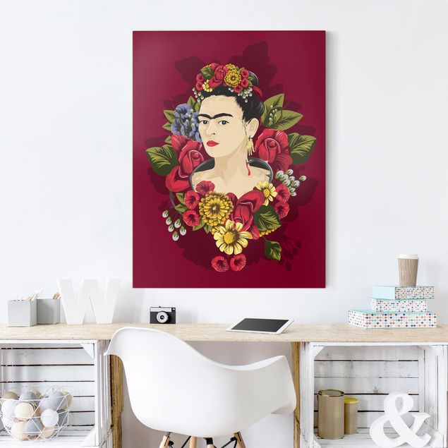 Rosen Bilder auf Leinwand Frida Kahlo - Rosen
