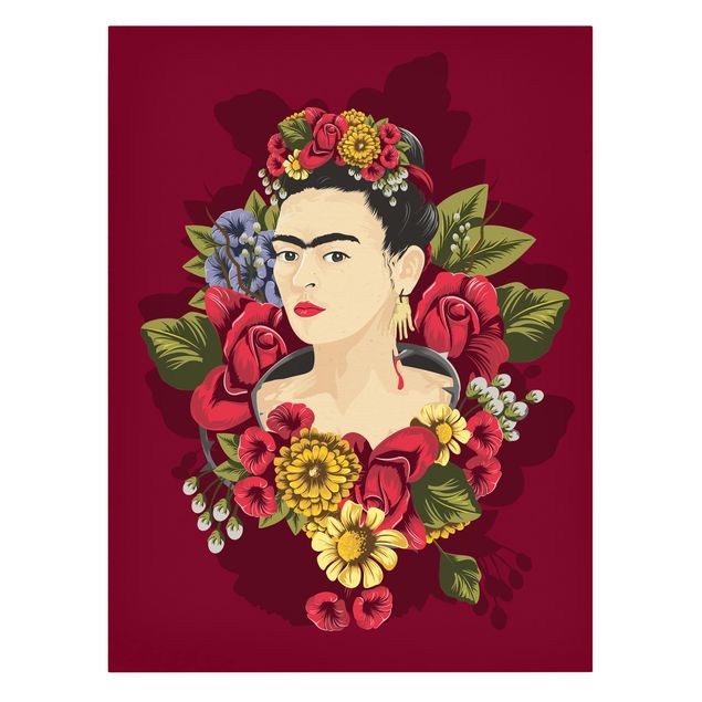 Wandbilder Blumen Frida Kahlo - Rosen