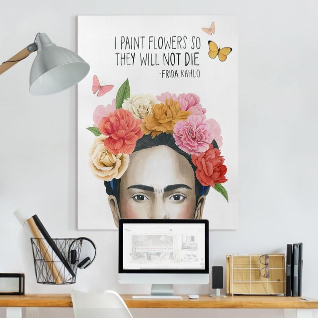 Leinwandbilder Blumen Fridas Gedanken - Blumen