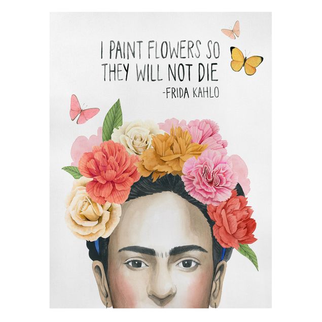 Wandbilder Bunt Fridas Gedanken - Blumen