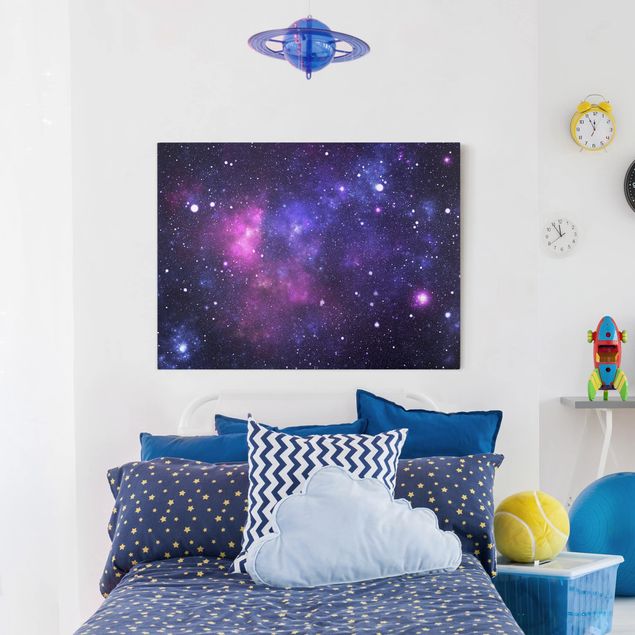 Wandbilder Lila Galaxie