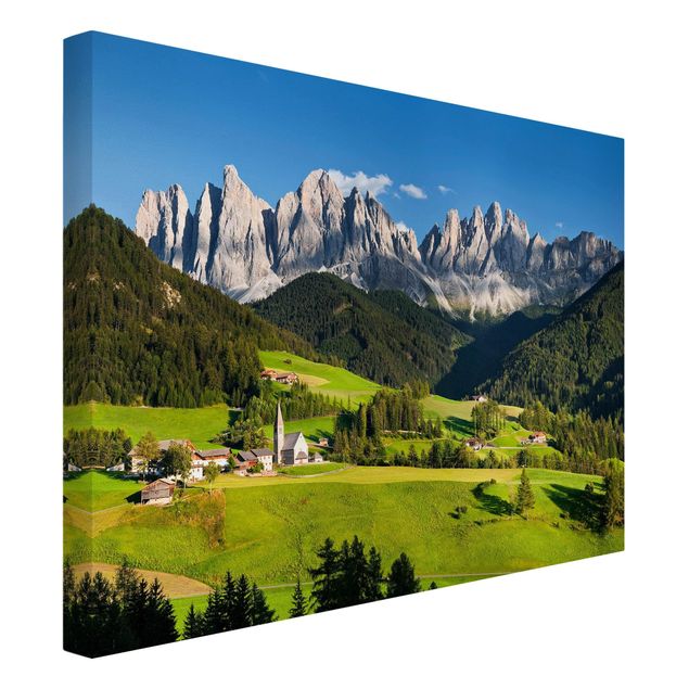 Wandbilder Berge Geislerspitzen in Südtirol