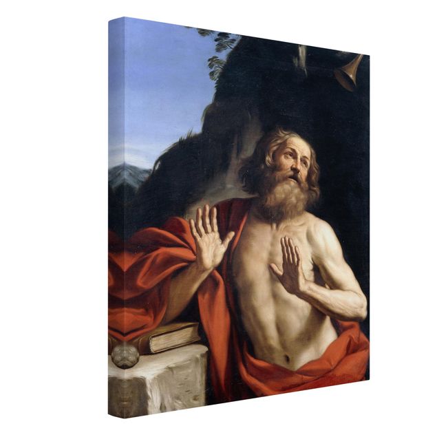 Kunstdrucke auf Leinwand Guercino - Der heilige Hieronymus