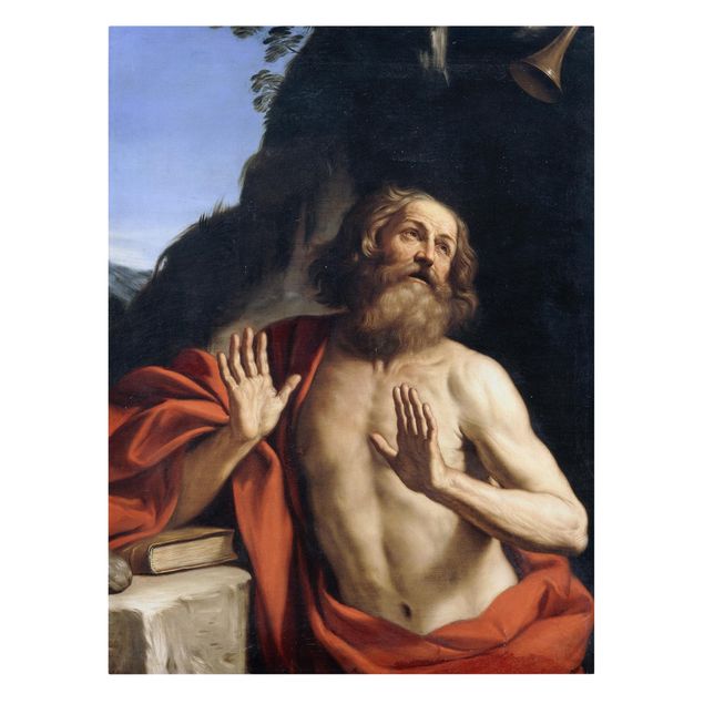 Wandbilder Kunstdrucke Guercino - Der heilige Hieronymus