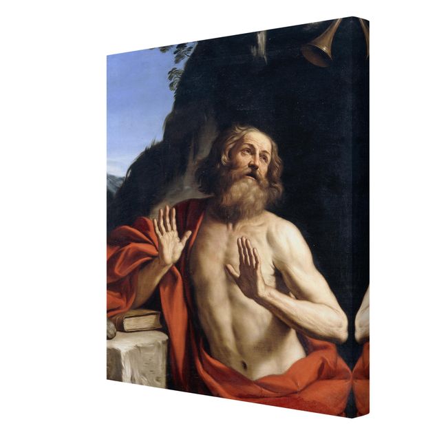 Wandbilder Portrait Guercino - Der heilige Hieronymus