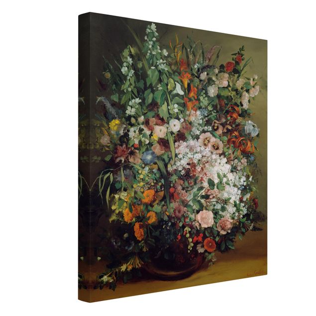 Kunststile Gustave Courbet - Blumenstrauß in Vase