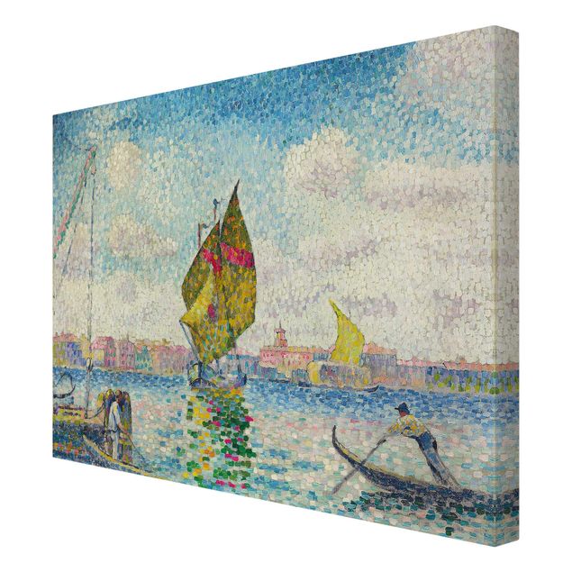 Kunstdruck Leinwand Henri Edmond Cross - Segelboote auf dem Giudecca