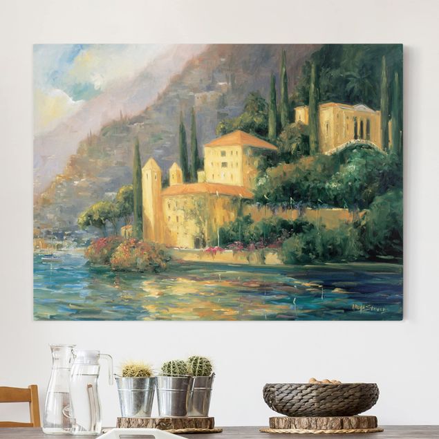 Leinwandbilder Italien Italienische Landschaft - Landhaus