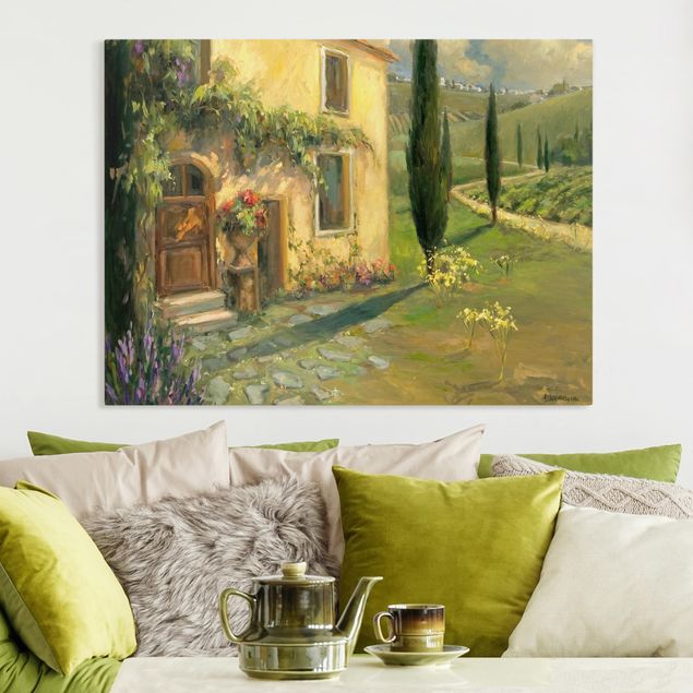Wanddeko Küche Italienische Landschaft - Zypresse